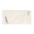 Personalized Script Beach Towel – Custom Name Monogram Coastal Towel