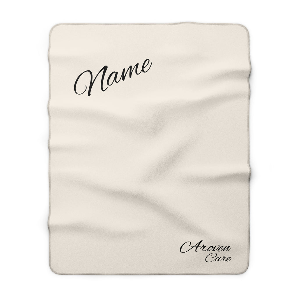 Personalized Sherpa Blanket — Cozy Fleece Throw with Custom Name