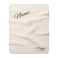 Personalized Sherpa Blanket — Cozy Fleece Throw with Custom Name