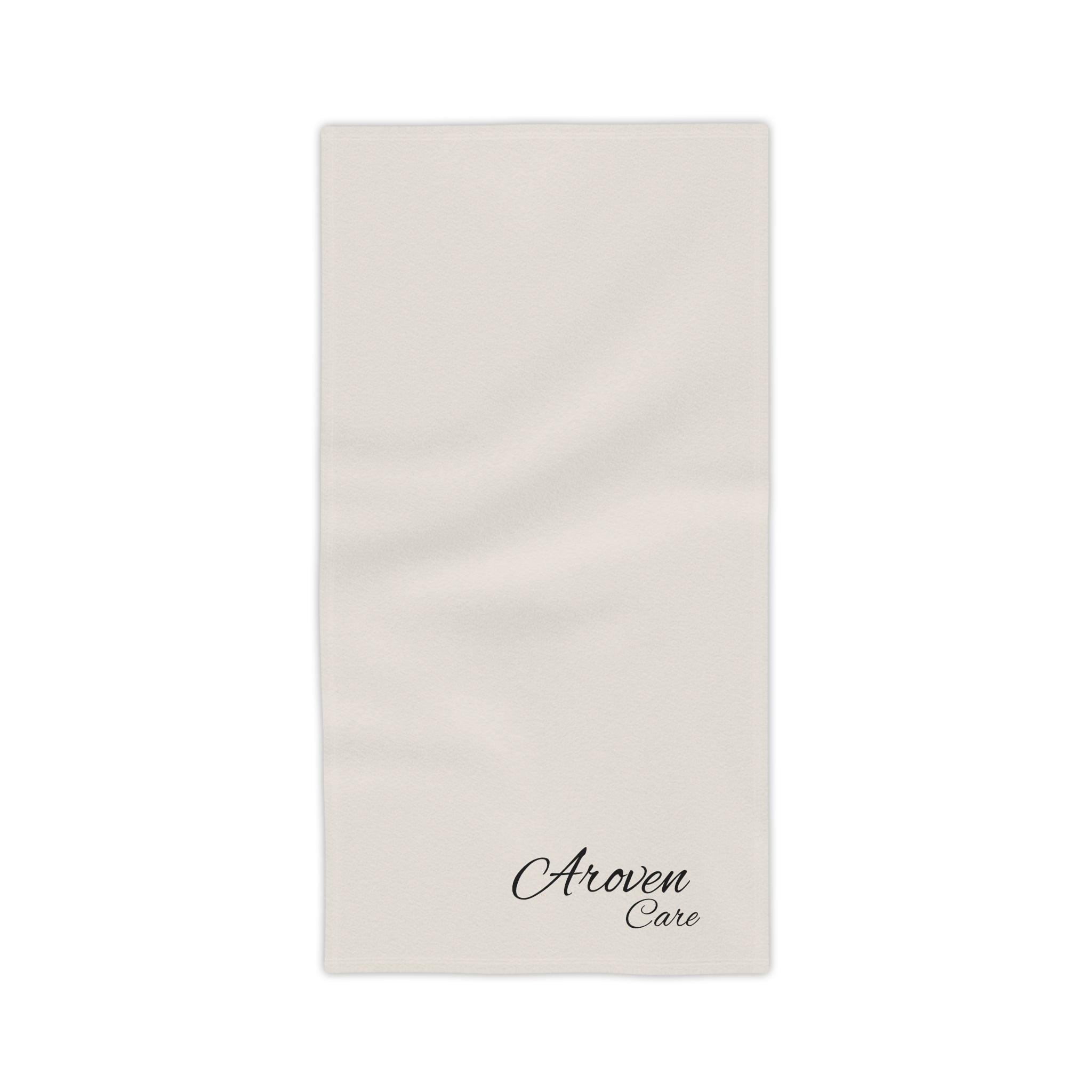 Aroven Care Beach Towel – Minimal Script Logo Cotton Beach Towel
