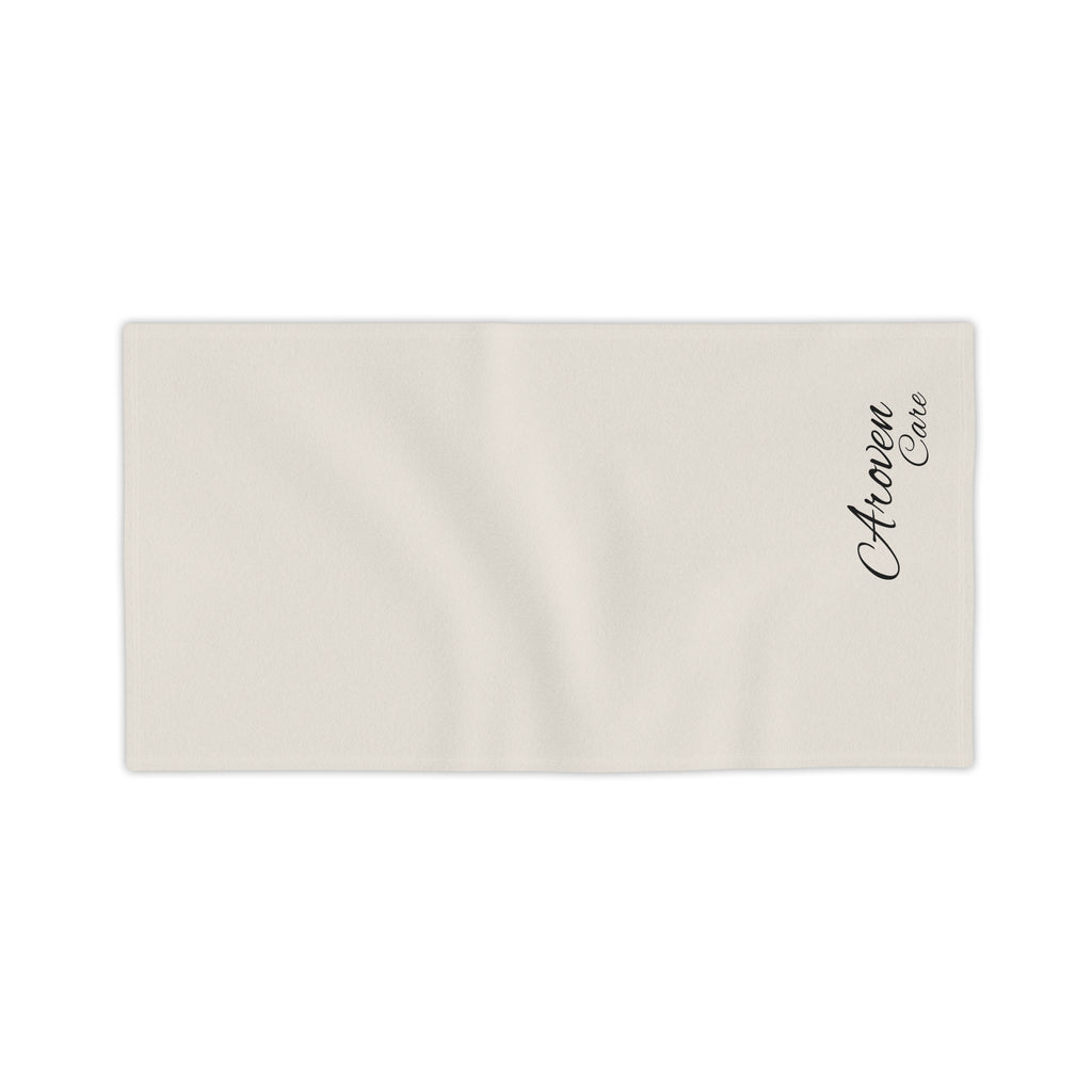 Aroven Care Beach Towel – Minimal Script Logo Cotton Beach Towel