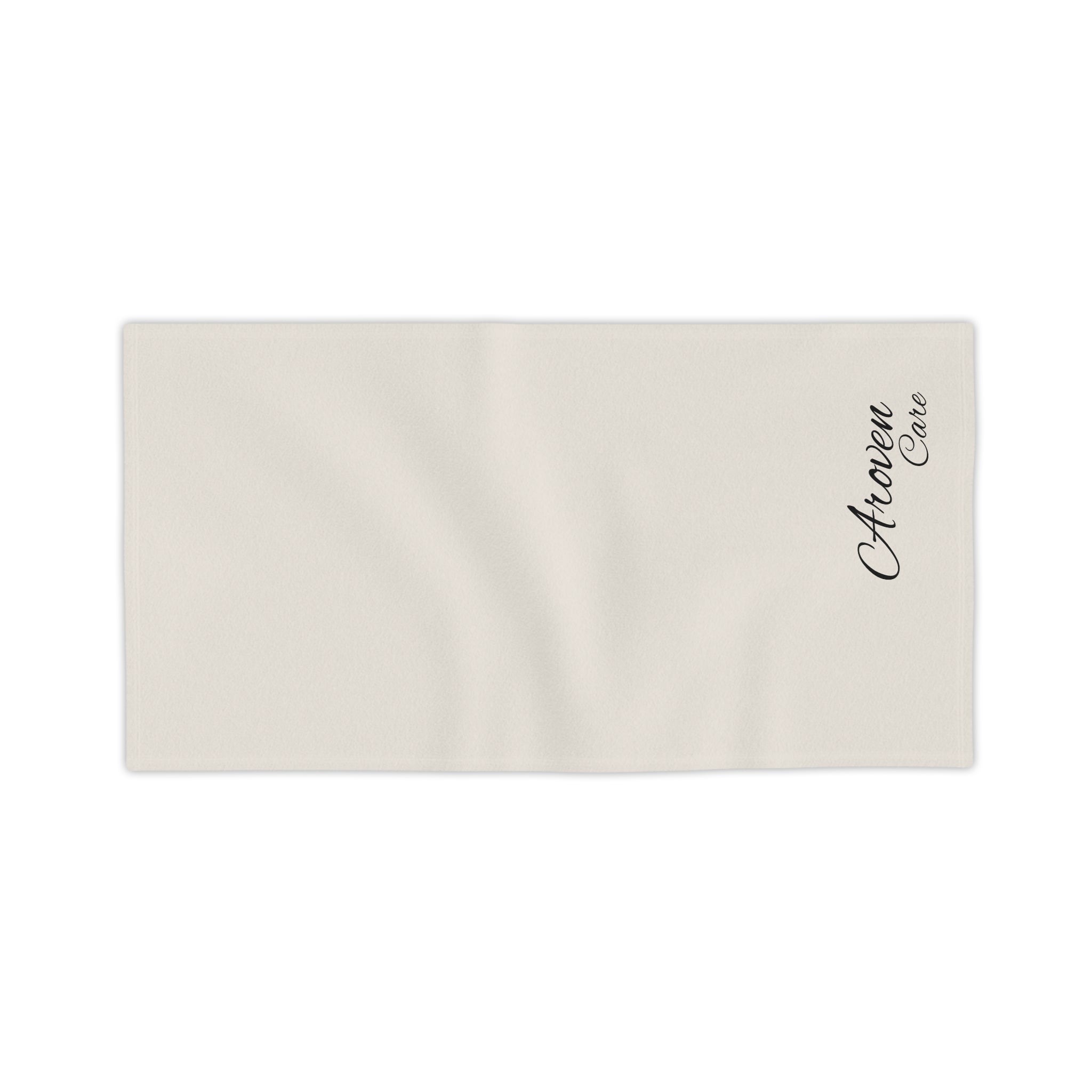 Aroven Care Beach Towel – Minimal Script Logo Cotton Beach Towel