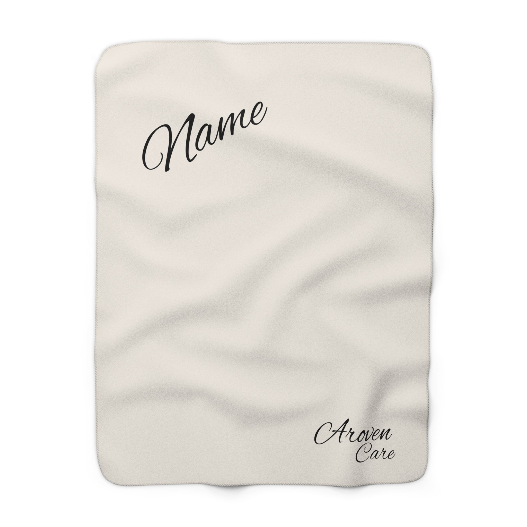 Personalized Sherpa Blanket — Cozy Fleece Throw with Custom Name