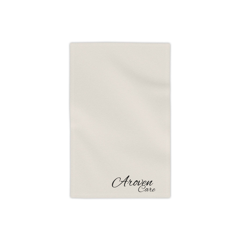 Aroven Care Beach Towel – Minimal Script Logo Cotton Beach Towel