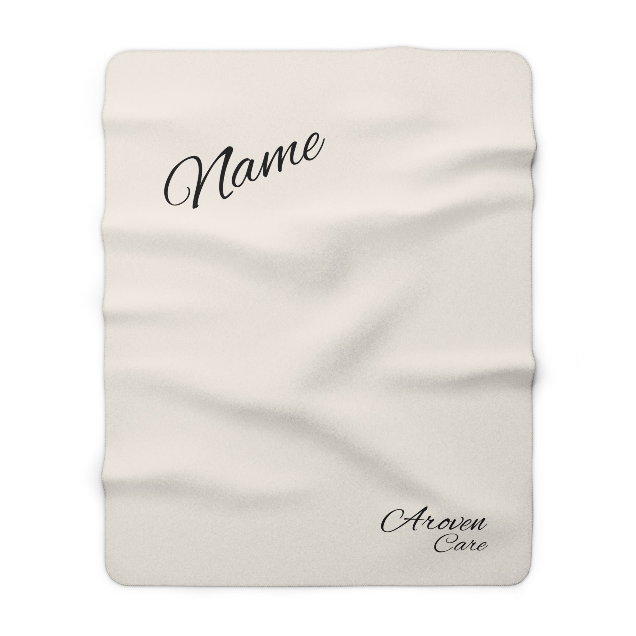 Personalized Sherpa Blanket — Cozy Fleece Throw with Custom Name
