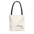 Aroven Care Script Tote Bag — Minimalist Casual Tote with Elegant Script Logo