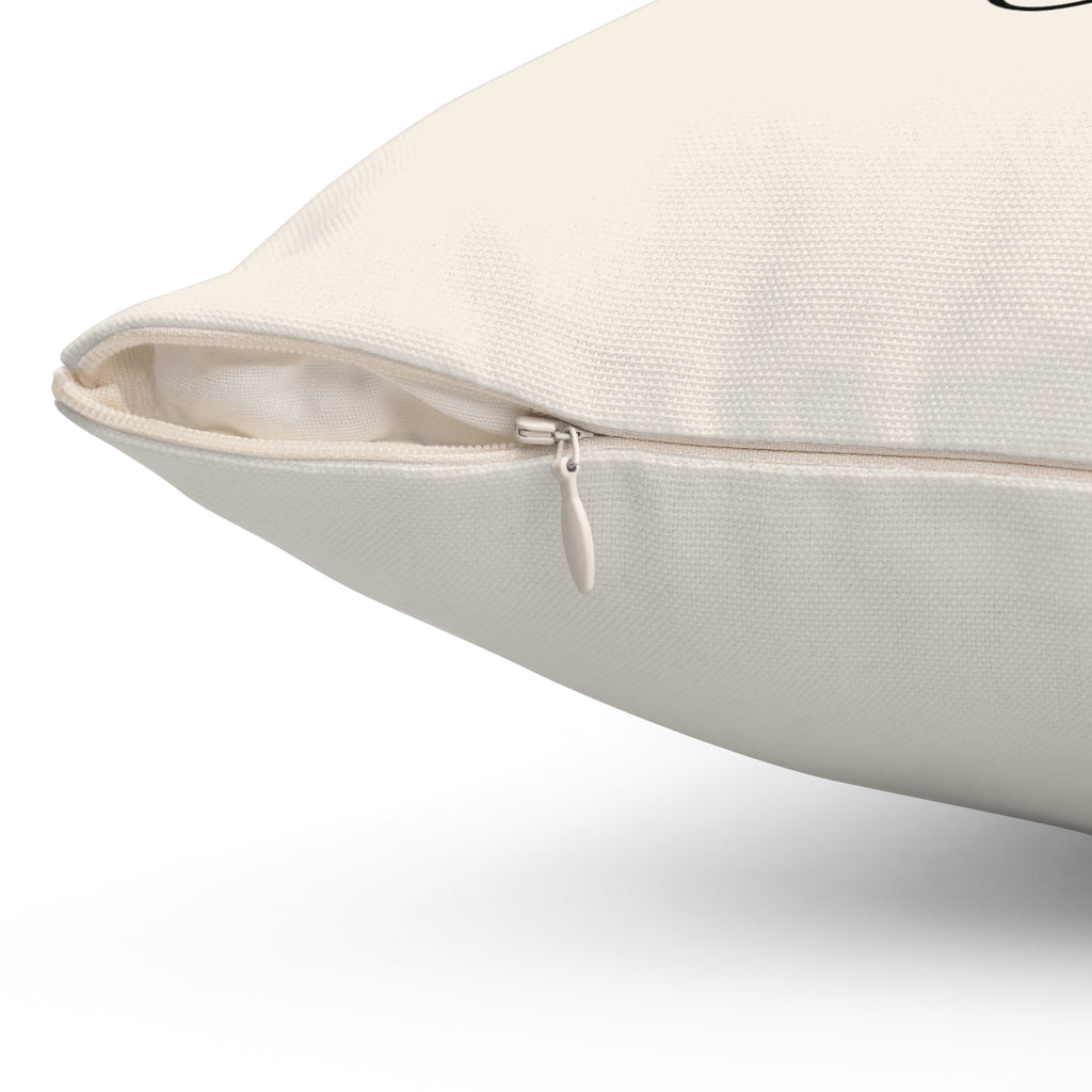 Aroven Care Script Accent Pillow — Elegant Decorative Throw Pillow