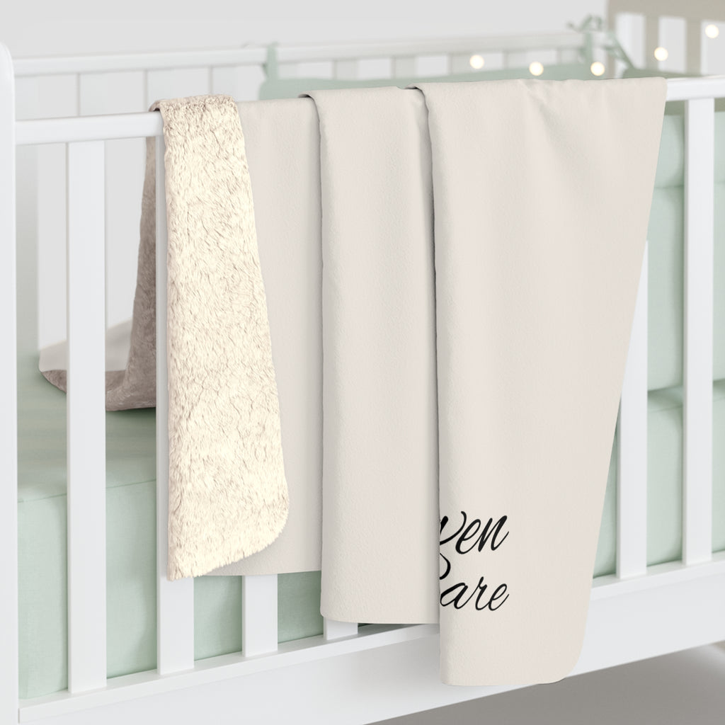 Personalized Sherpa Blanket — Cozy Fleece Throw with Custom Name